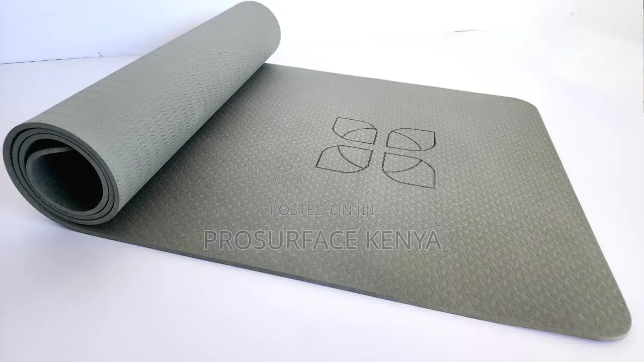 TPE Exercise Mat | 6mm Thick | 61×184cm – KSh 1,999