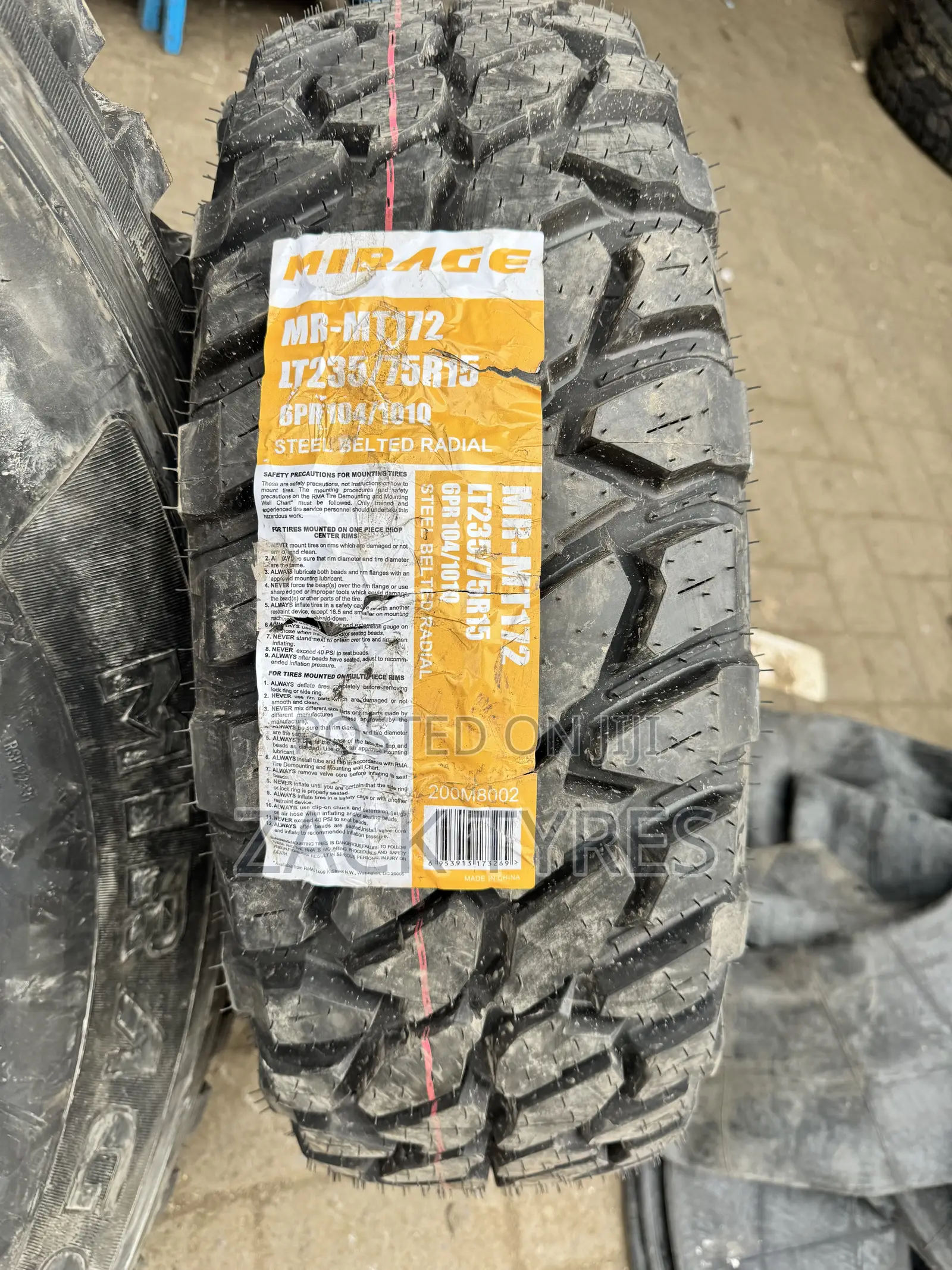235/75r15 Mirage M/T Tyre