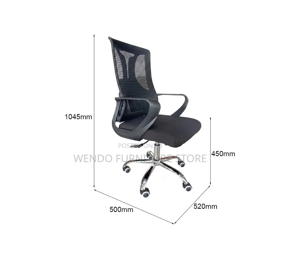 Office Chairs; Clerical Mid Back Black Office Seat