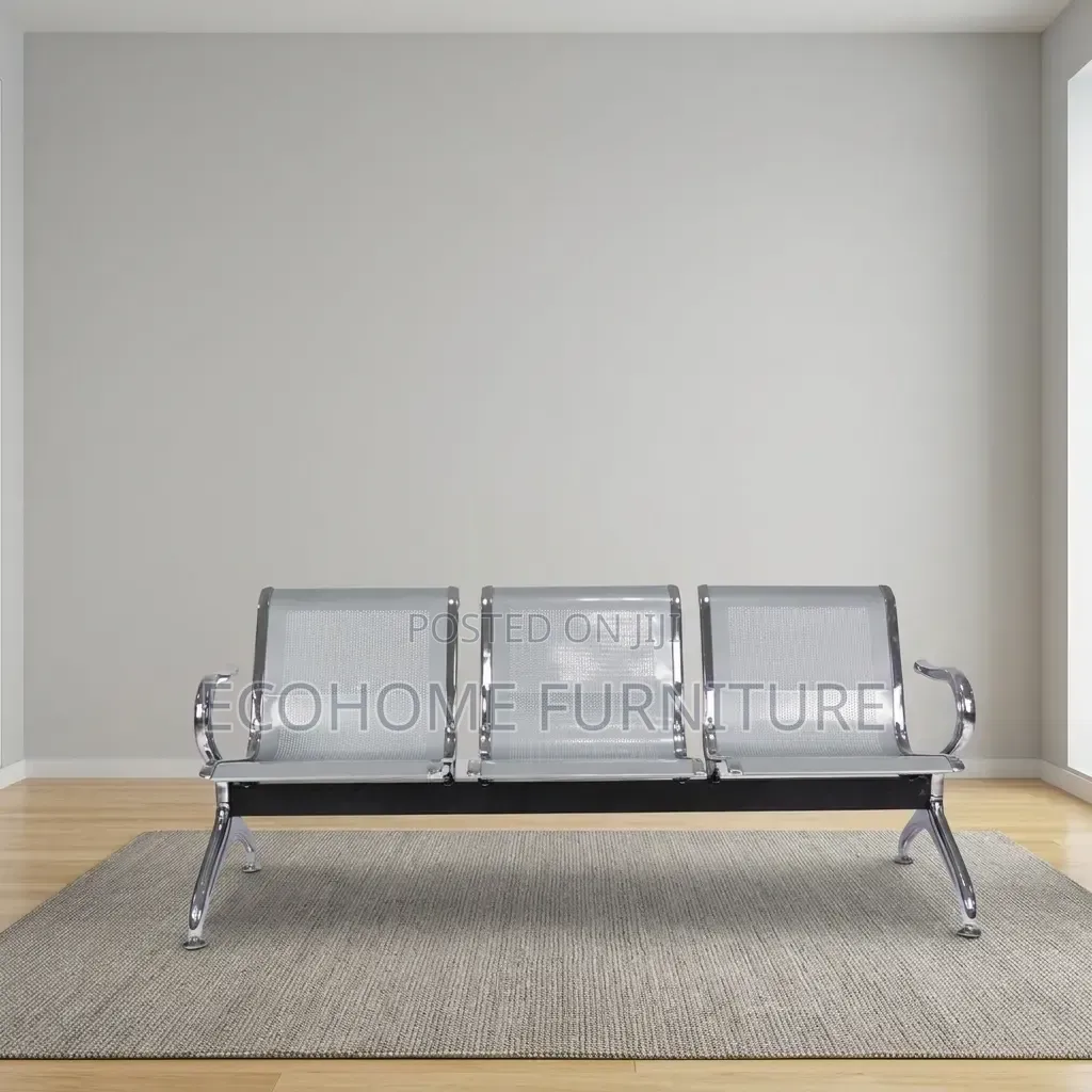 Waiting Bench – 3 Seater Mesh Reception Airport Chair