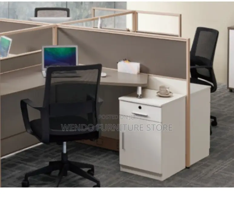 Office Workstation; Four Users MDF Office Space Workstations