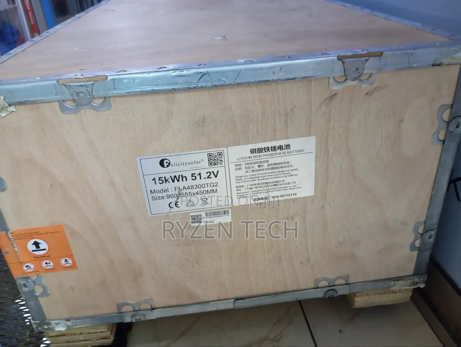 Felicity 15kWh Lithium Battery | 48V 300Ah 6000 Cycles
