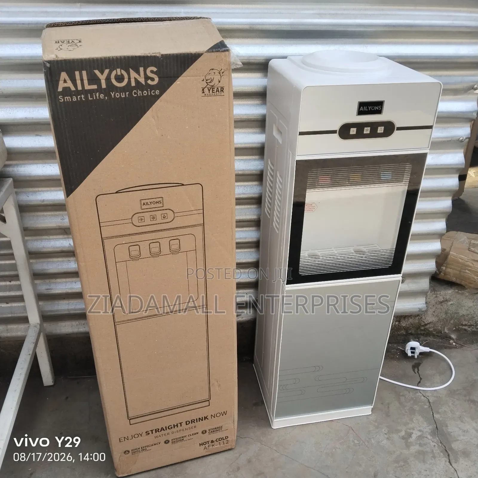 Colour Grey- Ailyons 3-Tap Water Dispenser – Hot, Cold