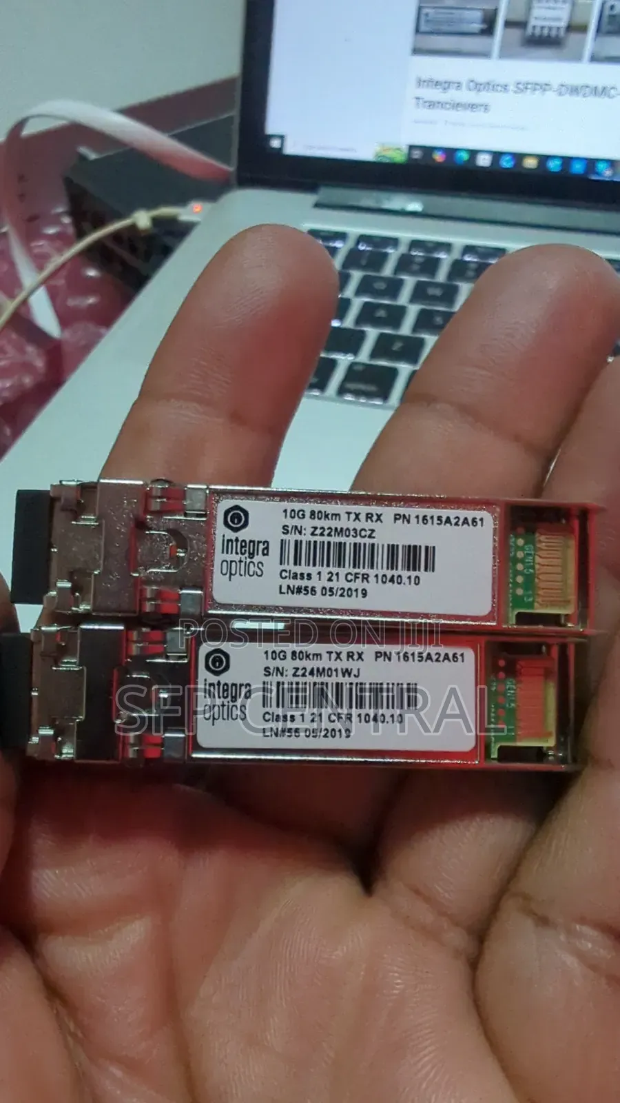 Integra Optics SFP+ 10G ,80km ,Tx-Rx, Trancievers for Huawei/Nokia Etc