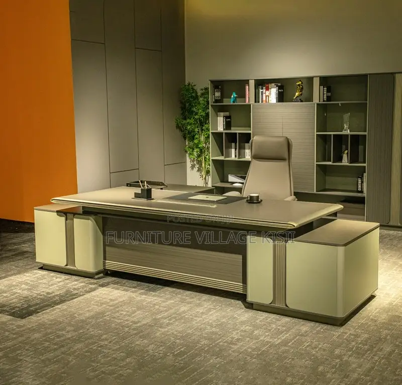 Office Desk: 2400mm L-Shaped Executive Desk