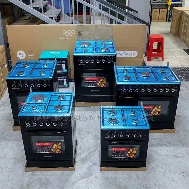 Low Prices Oven Light 3 Gas Burners +1 Electric Free Standing Cookers