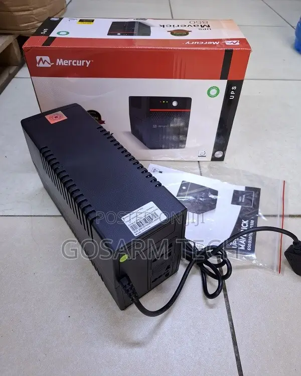 Mercury 850VA UPS Backup AVR Stabilization Against Power Fluctuations