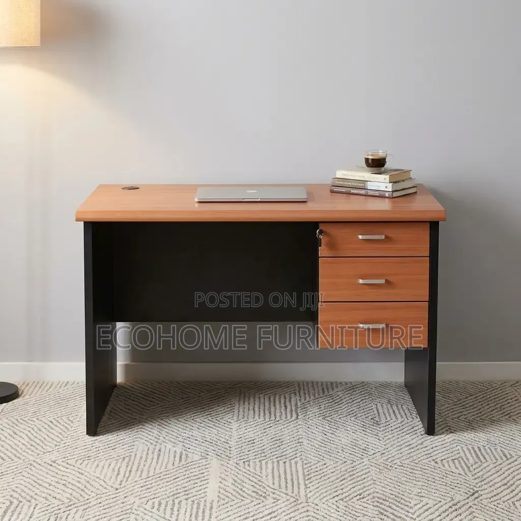 Office Desk – Executive Work Desk With 3 Drawer Pedestal