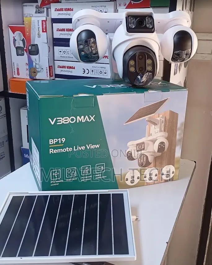 4G 4-Lens Wireless Solar Security Camera