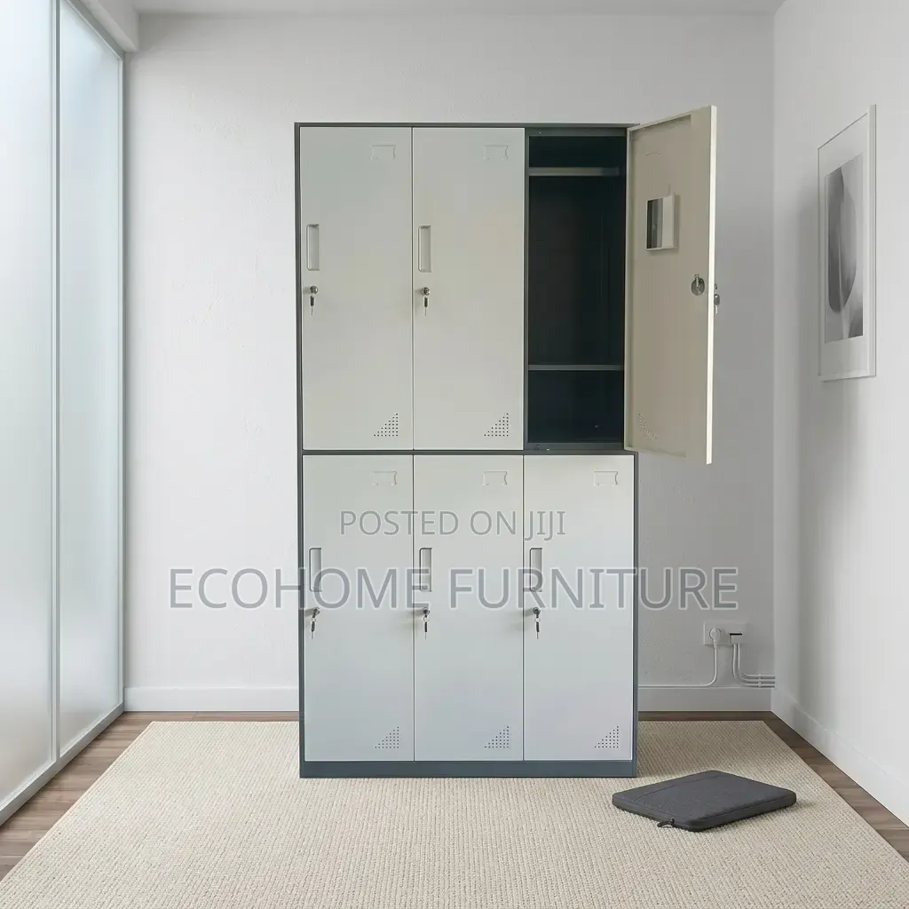 Office Locker – 6 Door Steel Staff, Gym, Hospitals and School Cabinet