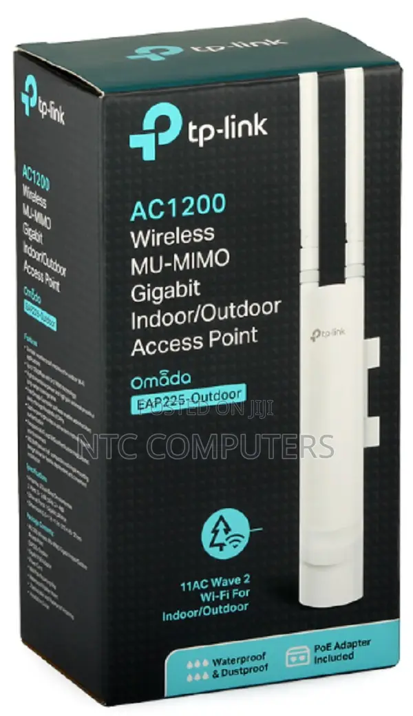 TP-Link EAP225- AC1200 Wireless Gigabit Indoor/Outdoor Access Point