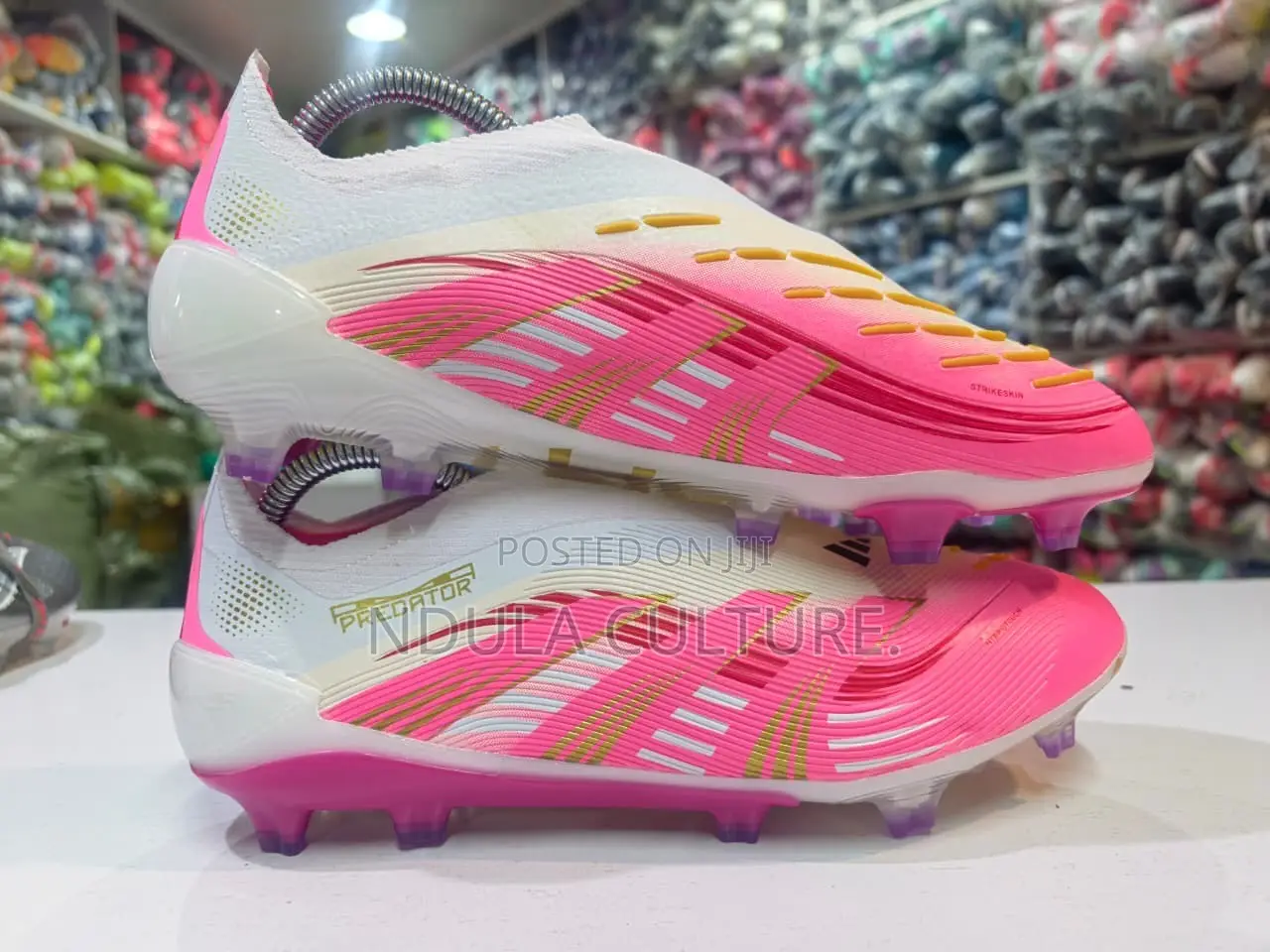 Adidas Predator Elite Laceless Pink White