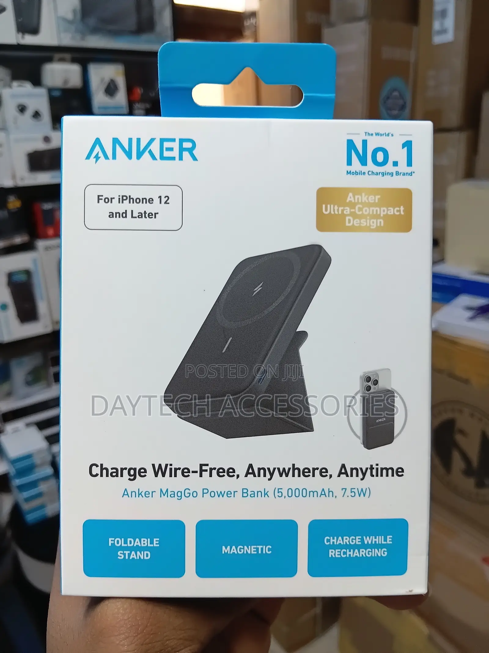 Anker 622 Magnetic Battery (MagGo) 5000mAh Foldable Magnetic Powerbank