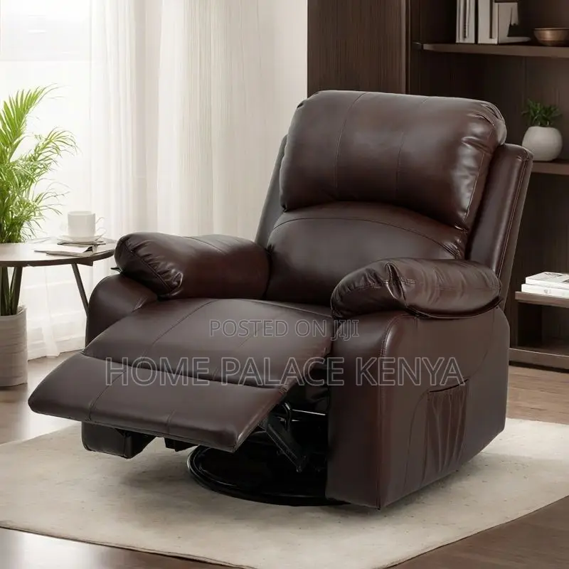 Recliner Sofa; Comfortable Single Seater Recliner With Leather Finish