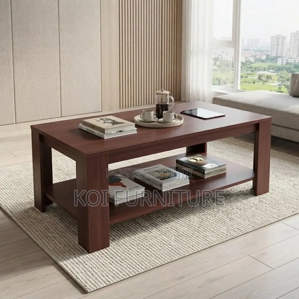 Coffee Table; Executive Reception Mahogany Coffee Table