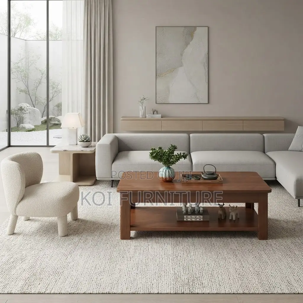 Coffee Table; Executive Reception Mahogany Coffee Table