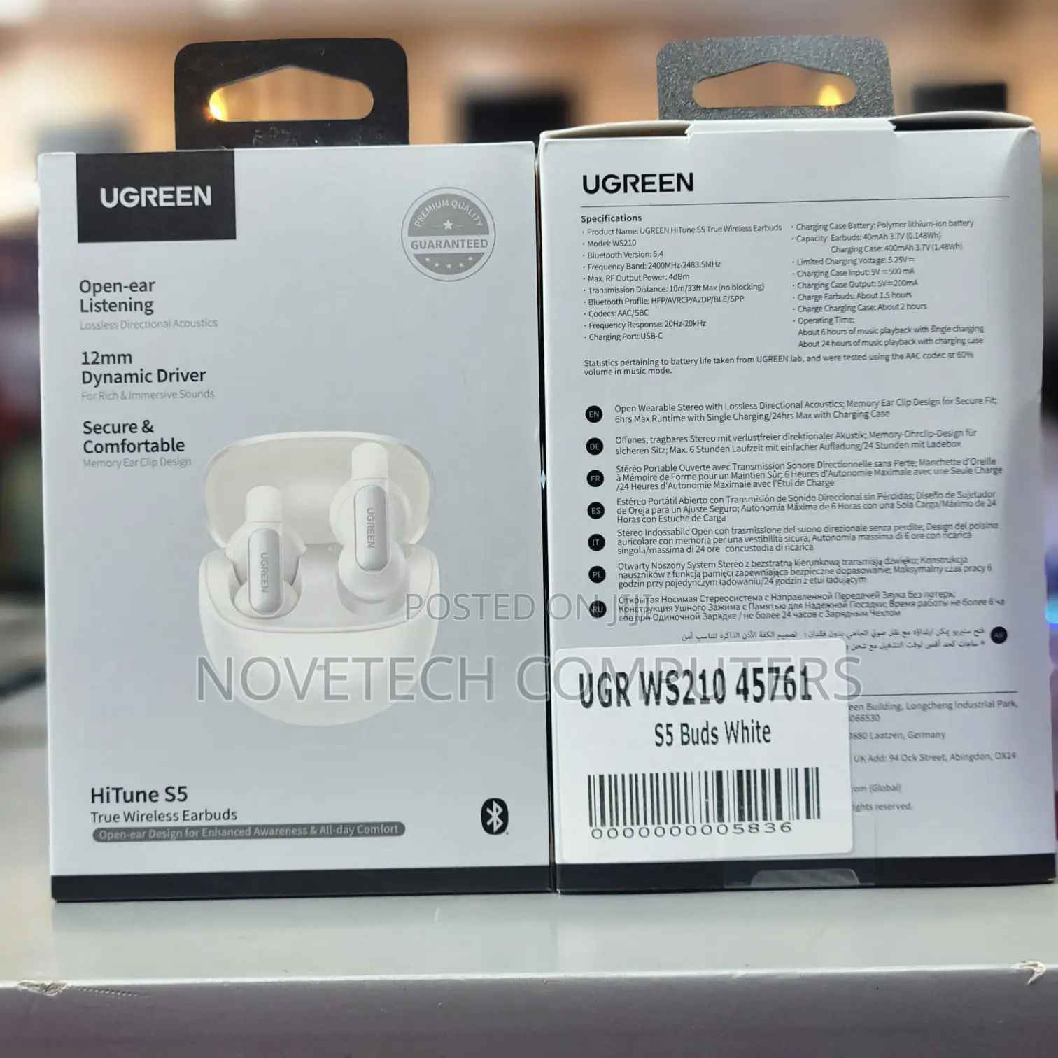 Ugreen Ws210 Hitune S5 True Wireless Earbuds