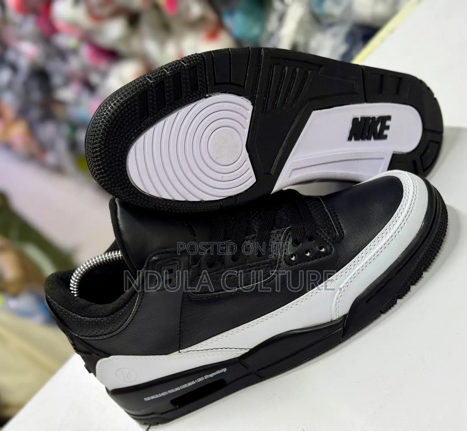Jordan 3 Fragments Black N White