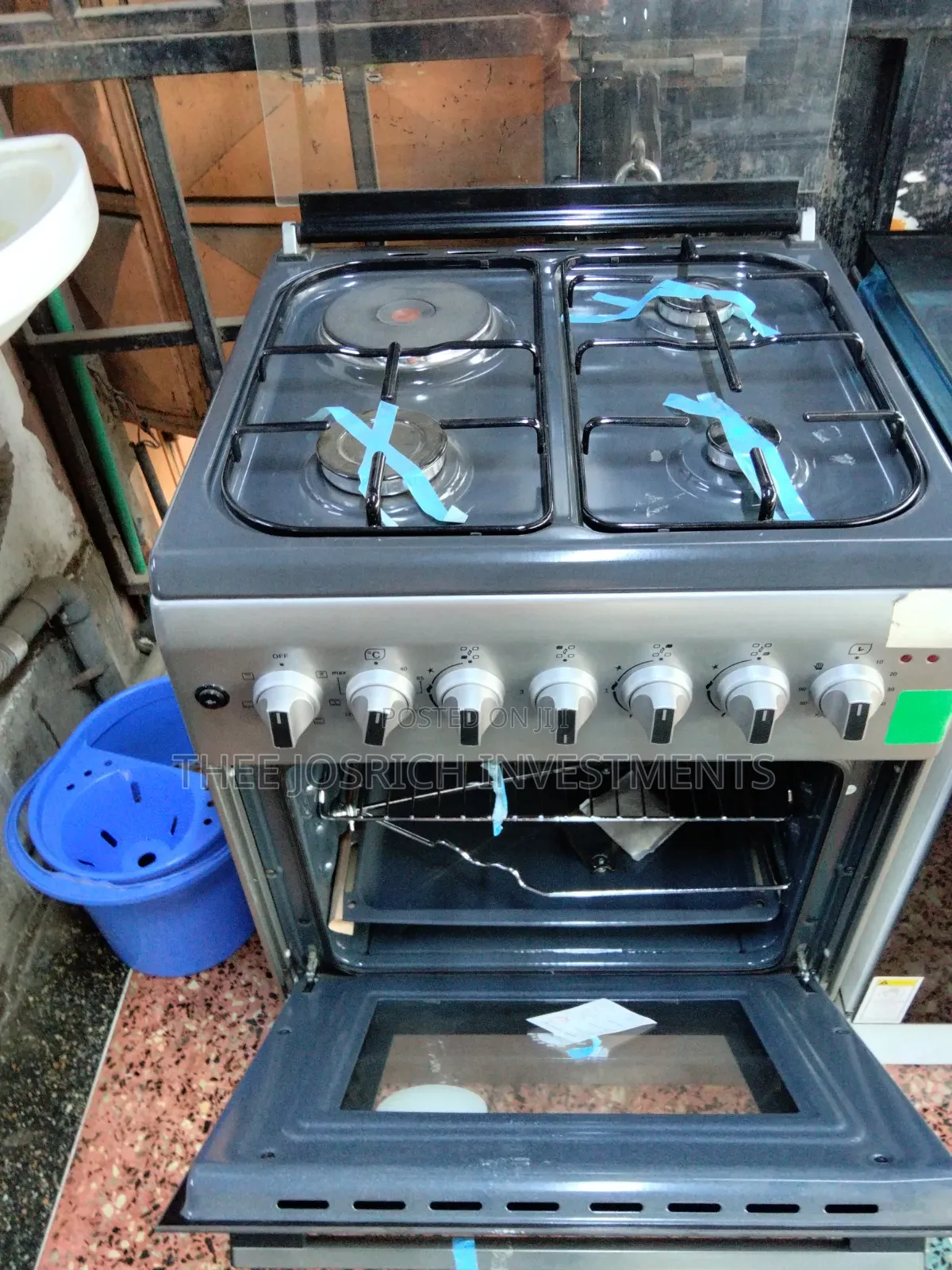 Von 3+1 Size 60 by 60 With Gas Sensors Turbo Fan and Electric Oven