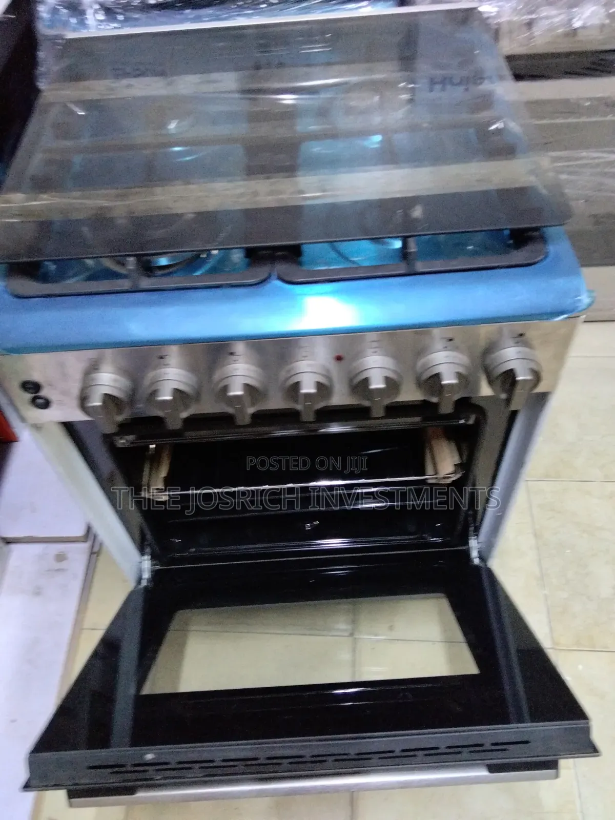 Haier 4 Burner Cooker With Heavy Cast Iron ,Gas Sensors Turbo Fan
