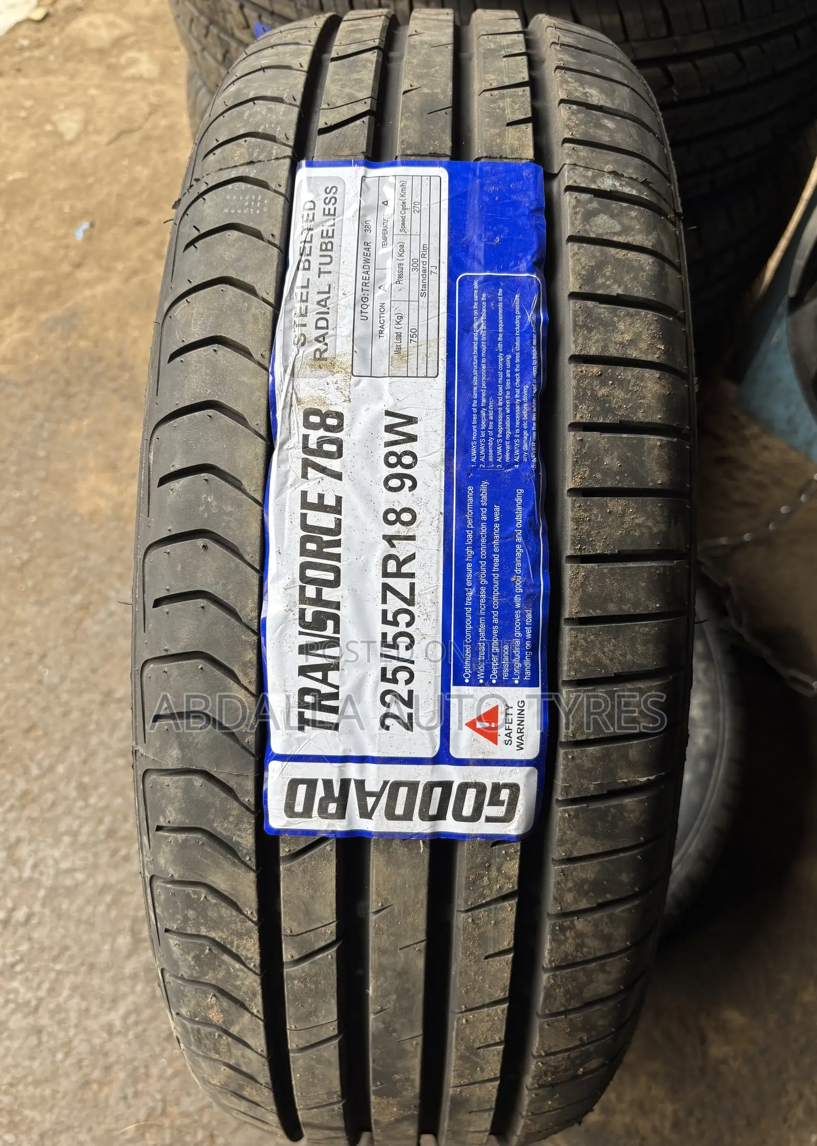 225/55r18 98W Goddard Tyre