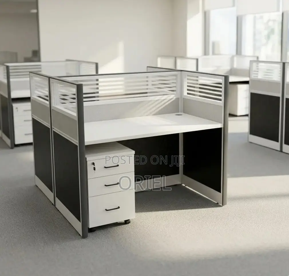 Office Workstation : 2-Seater Modern Staff Workstation