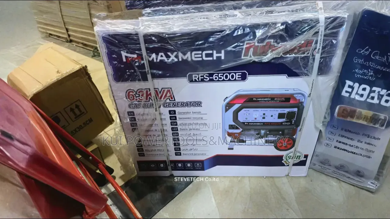 Maxmech 6.3Kva Gasoline Generator/ 6Kva Key Start Generator