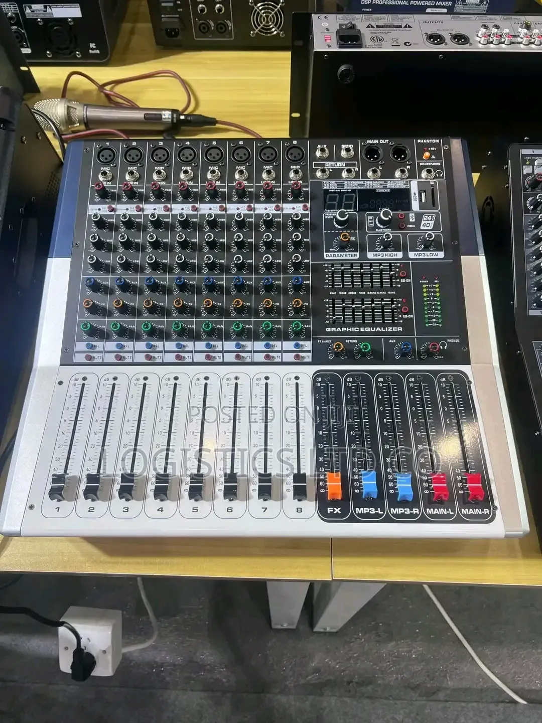 Quality Sound Kingdom Powered Audio Mixer 8 Channel
