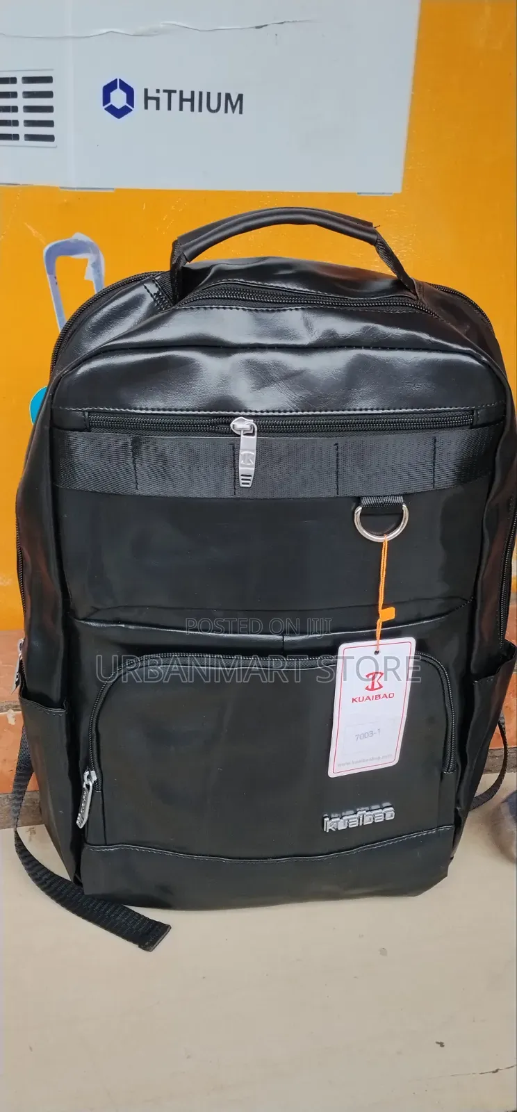 Professional Leather Business Backpack 43cm