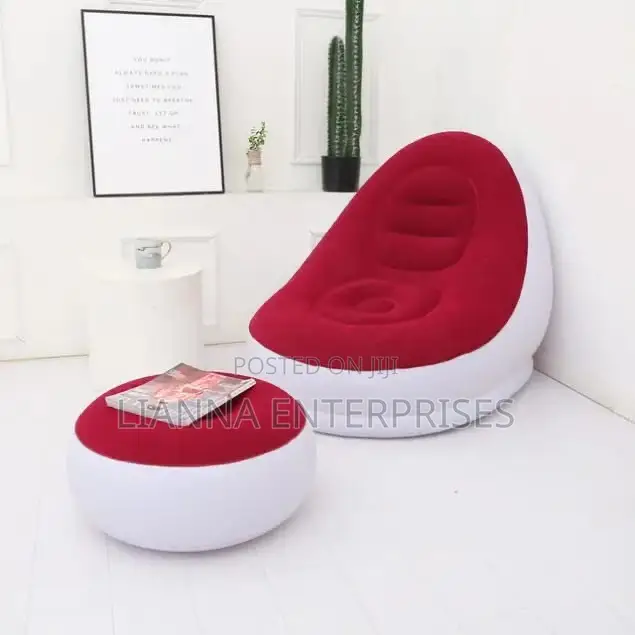 Inflatable Lazy Sofa Set With Footrest**inflatable**