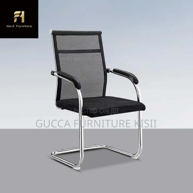Visitors Chair; Mid-Back Mesh Office Chair