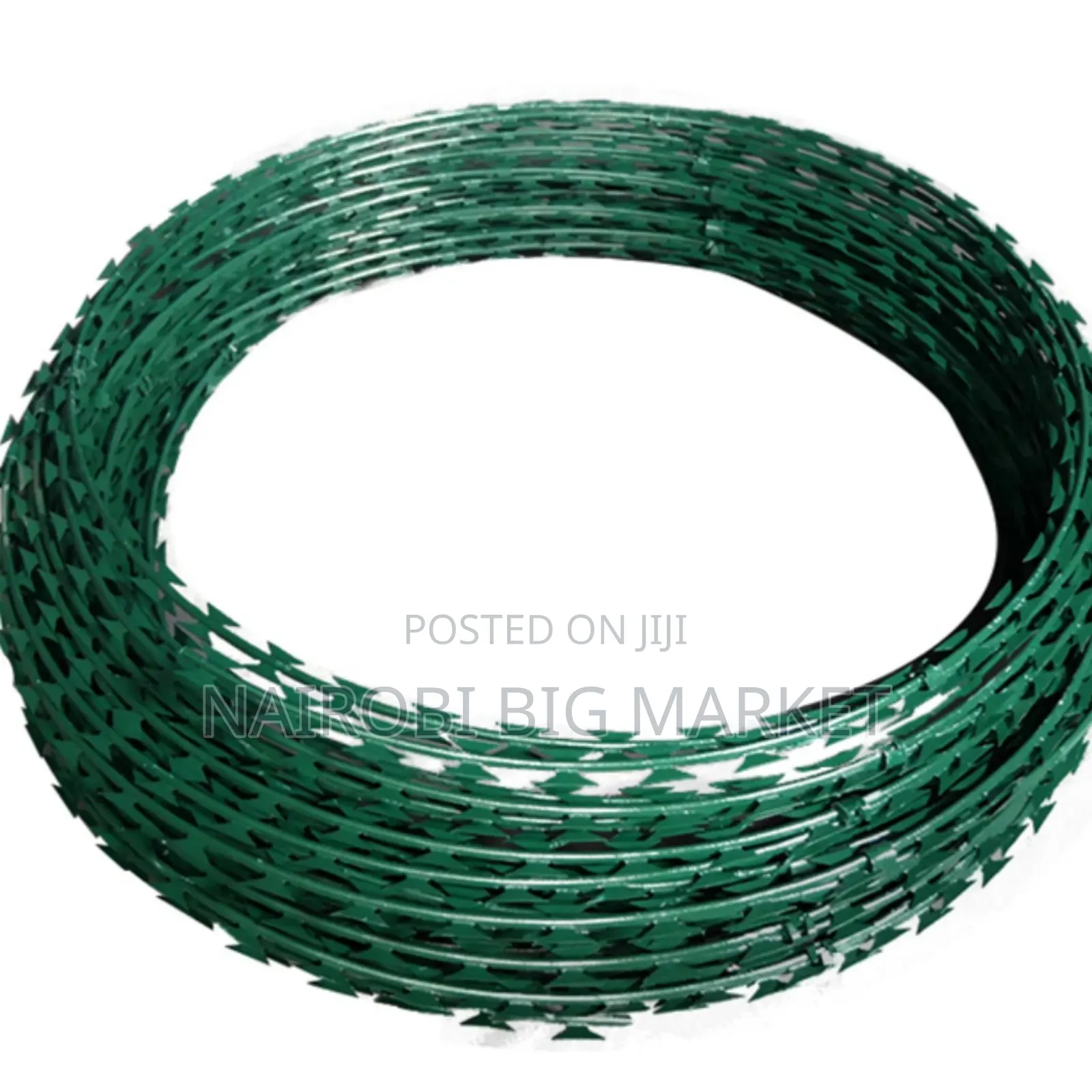 Galvanized Green 10m Razor Wire