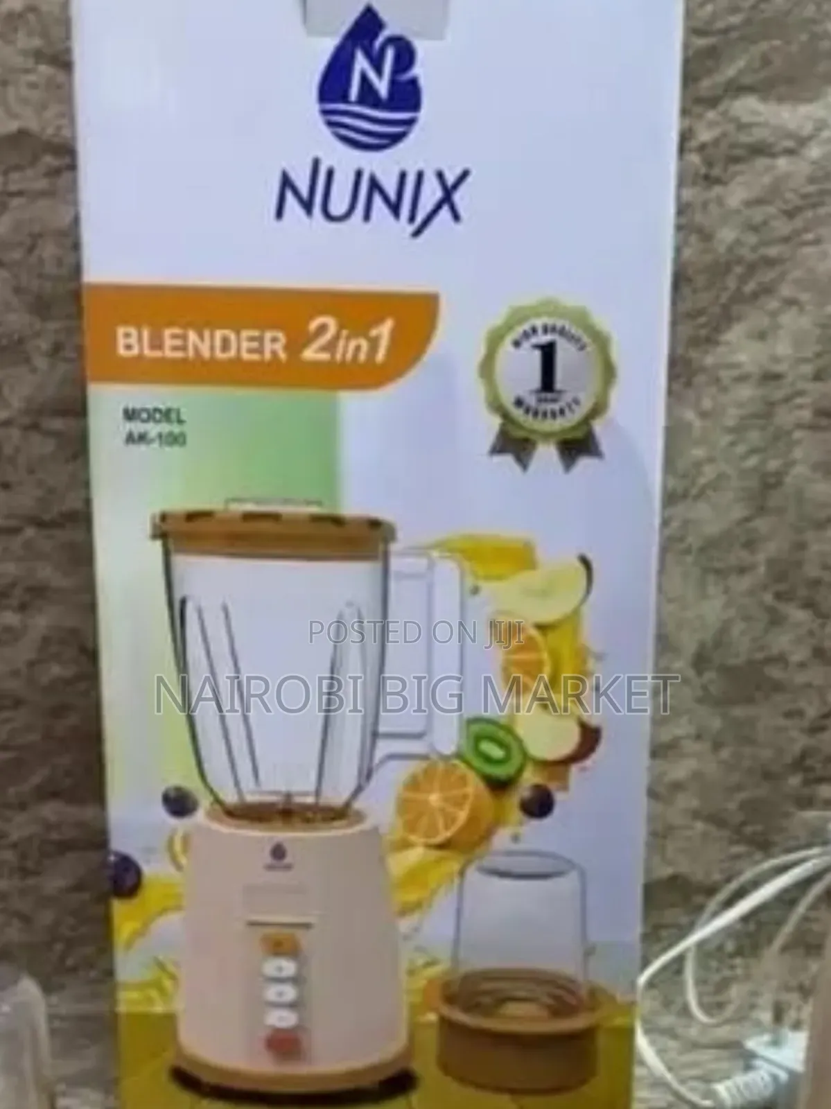Nunix Ak-100 2 in 1 Blender With Grinding Machine
