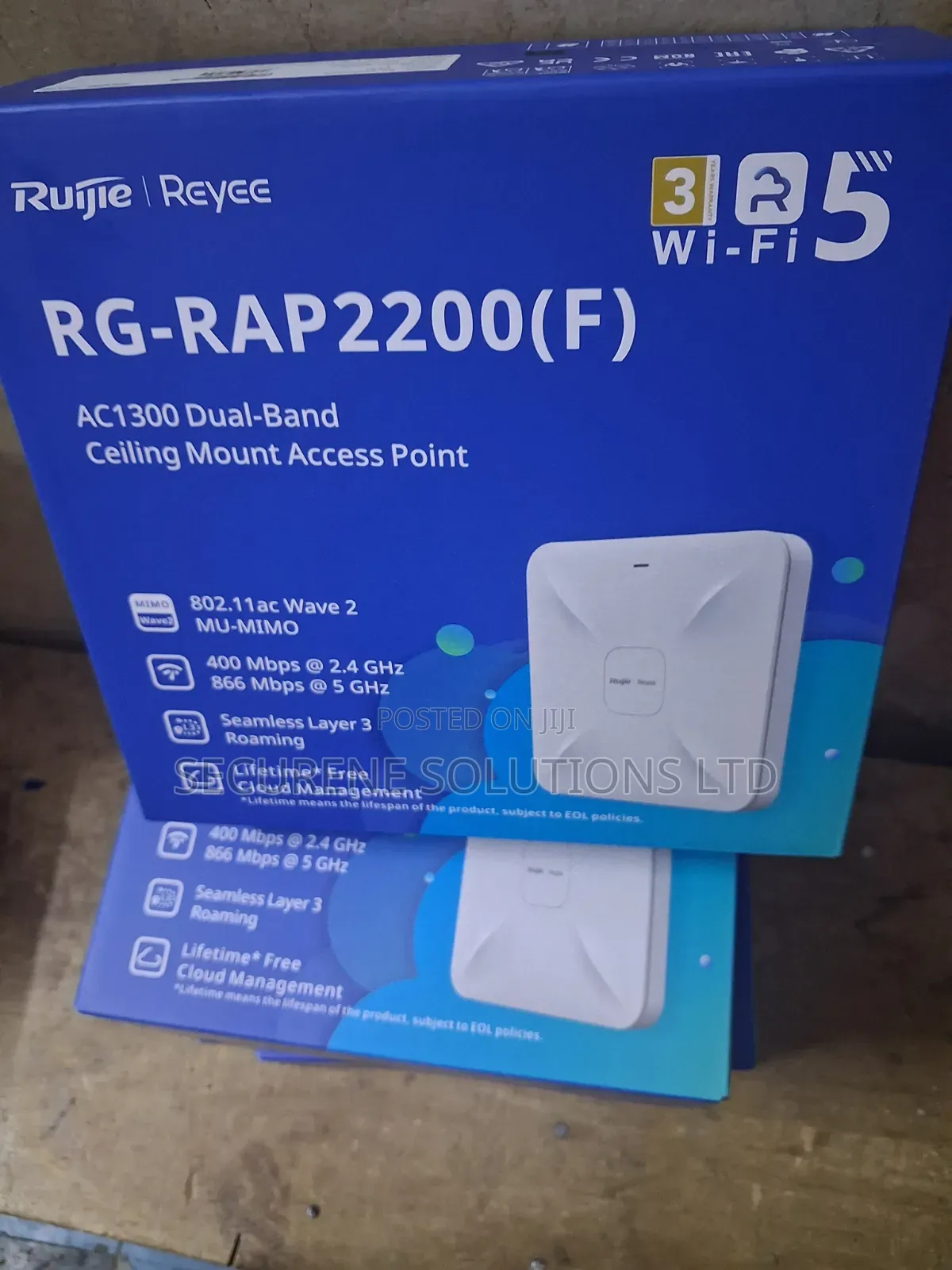 Ruijie RG-RAP2200F AC1300 Dual-Band Wi-Fi 5 Ceiling-Mount Access Point