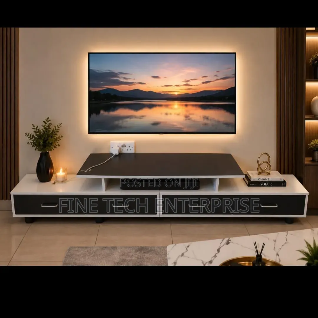 Imported Executive TV Stand With Drawers.