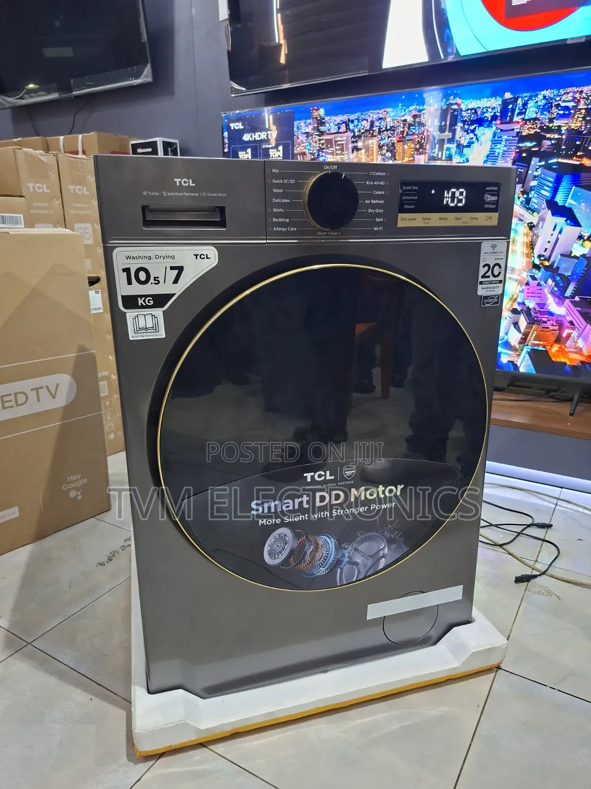 TCL C311WDG 10.5Kg/7Kg Front Load Washing Machine 2026 Model