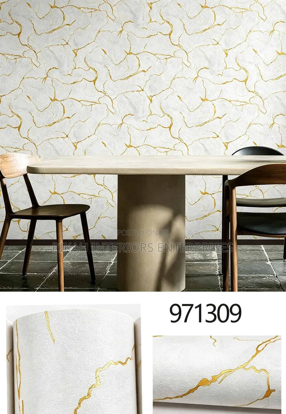 White and Gold Details Wallpapers for Your Walls Transformation