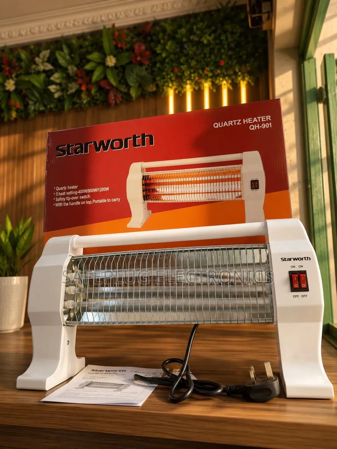 Starworth Electric Quartz Heater – Portable Indoor Heating Solution