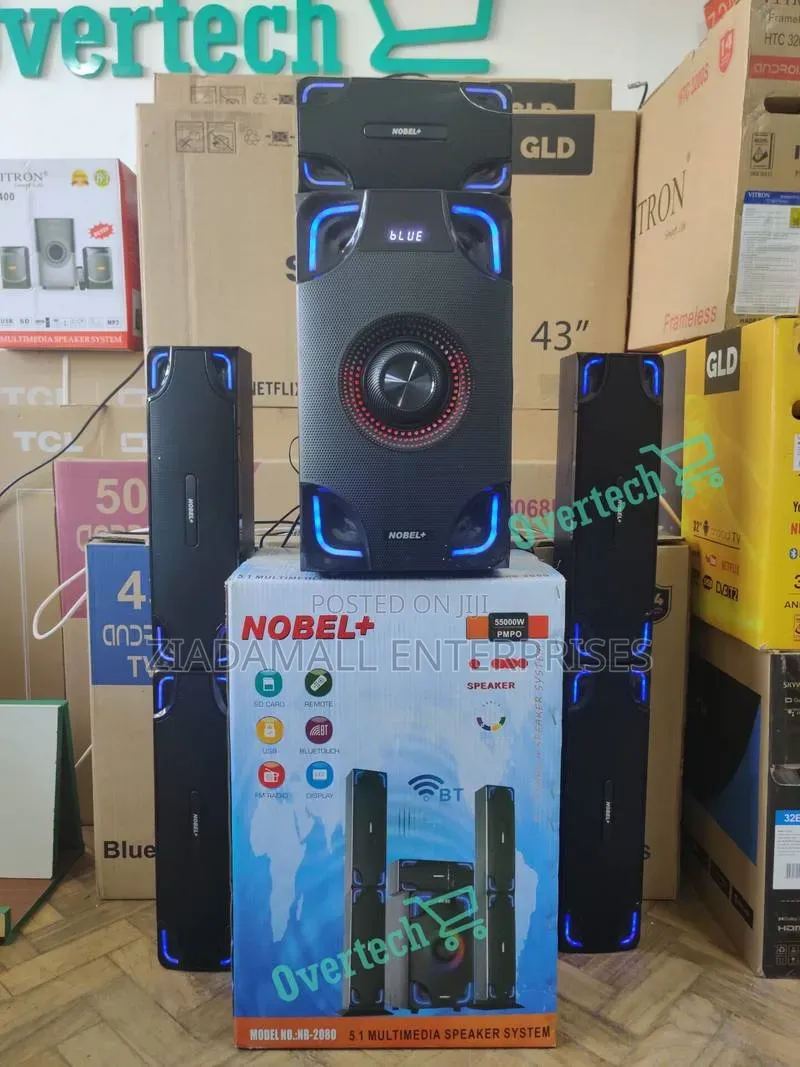 New Arrivals - NOBEL 2080 5.1CH 55000W Home Theater – Best Bass