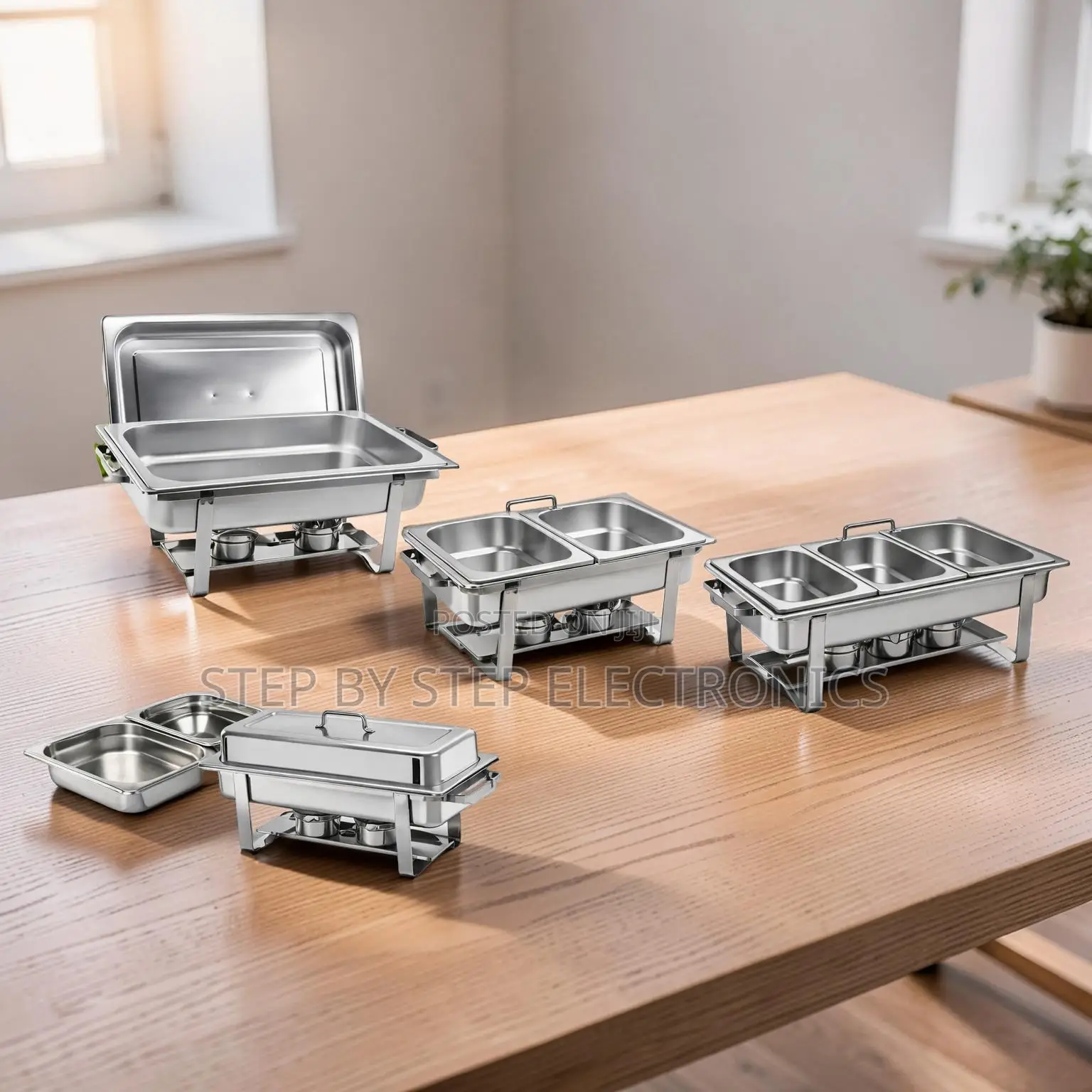 Wholesale Prices Easy Cleaning 11L Stainless Steel Triple Chafing Dish