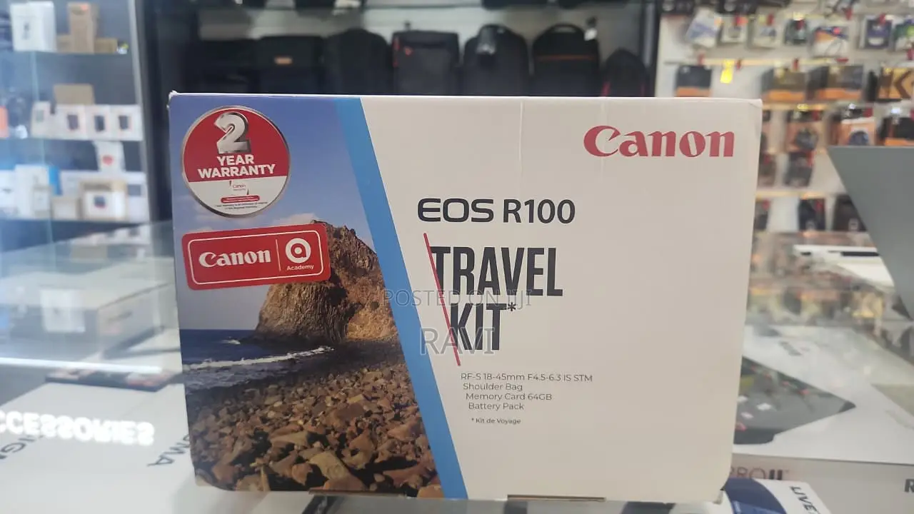 Canon EOS R100 Travel Kit With FREE Bag and 64GB Card