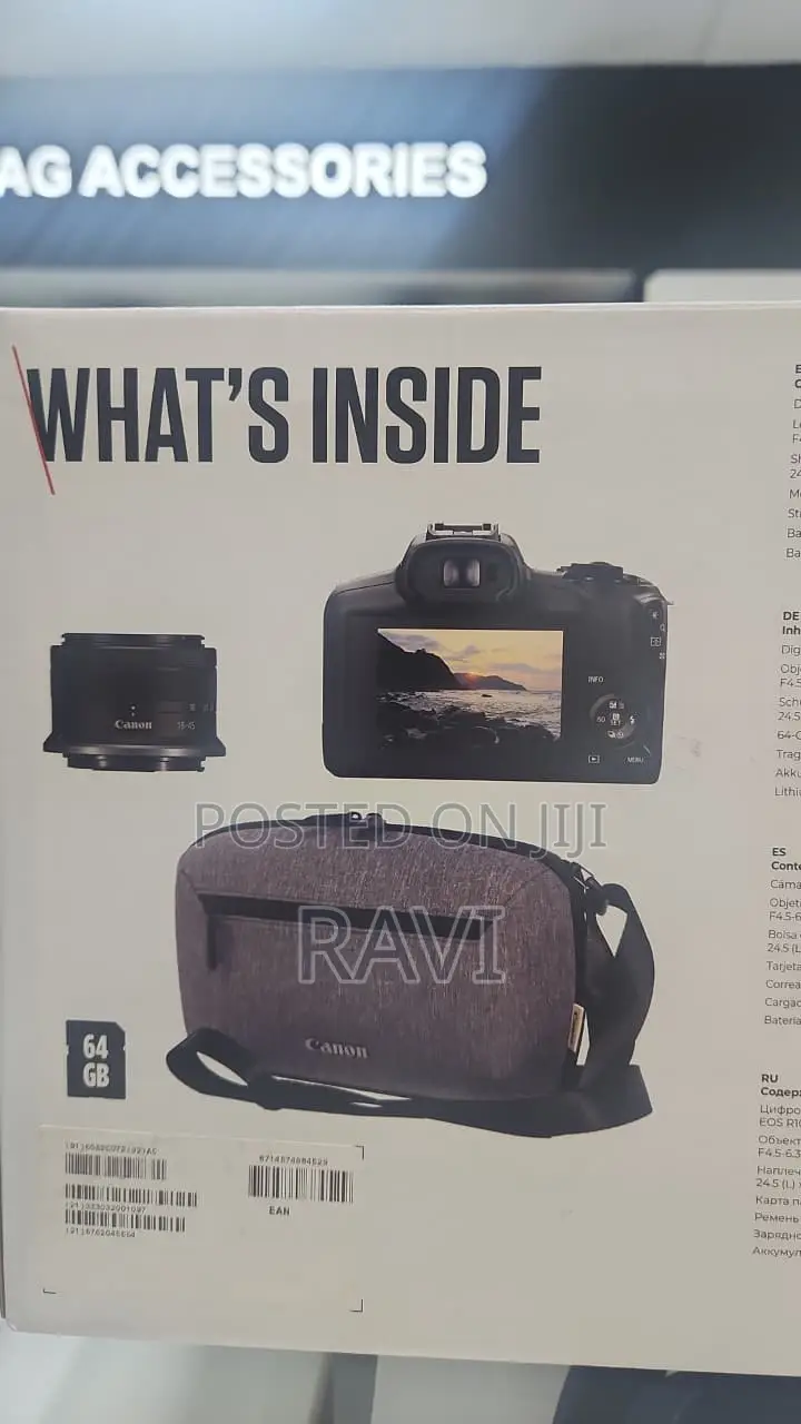 Canon EOS R100 Travel Kit With FREE Bag and 64GB Card