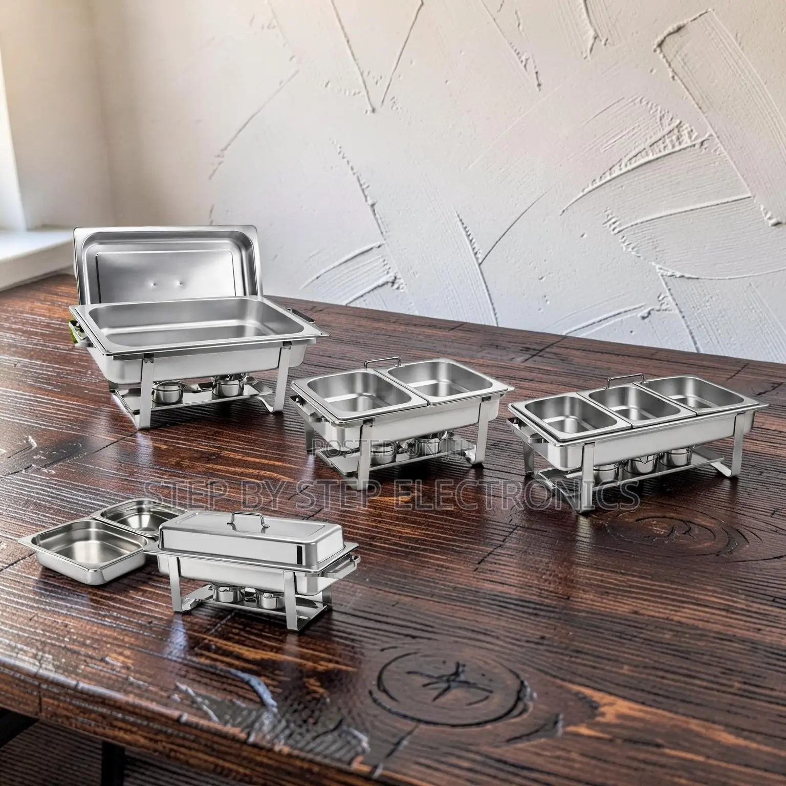 Wholesale Prices Easy Serving 11L Stainless Steel Triple Chafing Dish