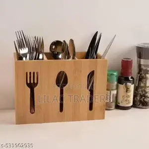 Bamboo Cutlery Organiser_ Pa