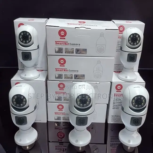 Reliable Color Night Vision Dual Lens PTZ WiFi Bulb Camera