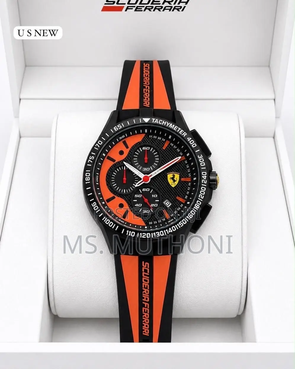 Silicone Strap Scuderia Ferrari Chronograph Wristwatch
