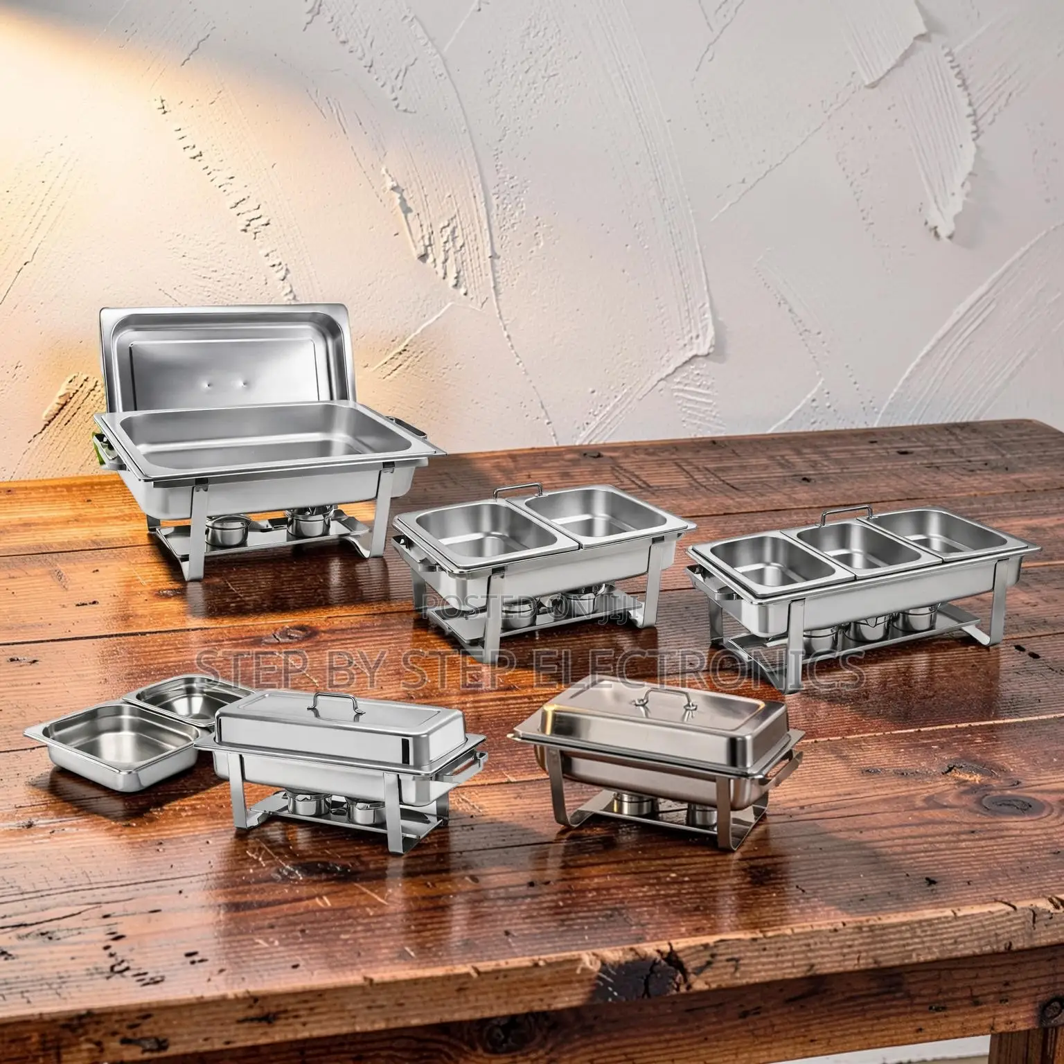 Factory Prices Durable Build 11L Stainless Steel Triple Chafing Dish