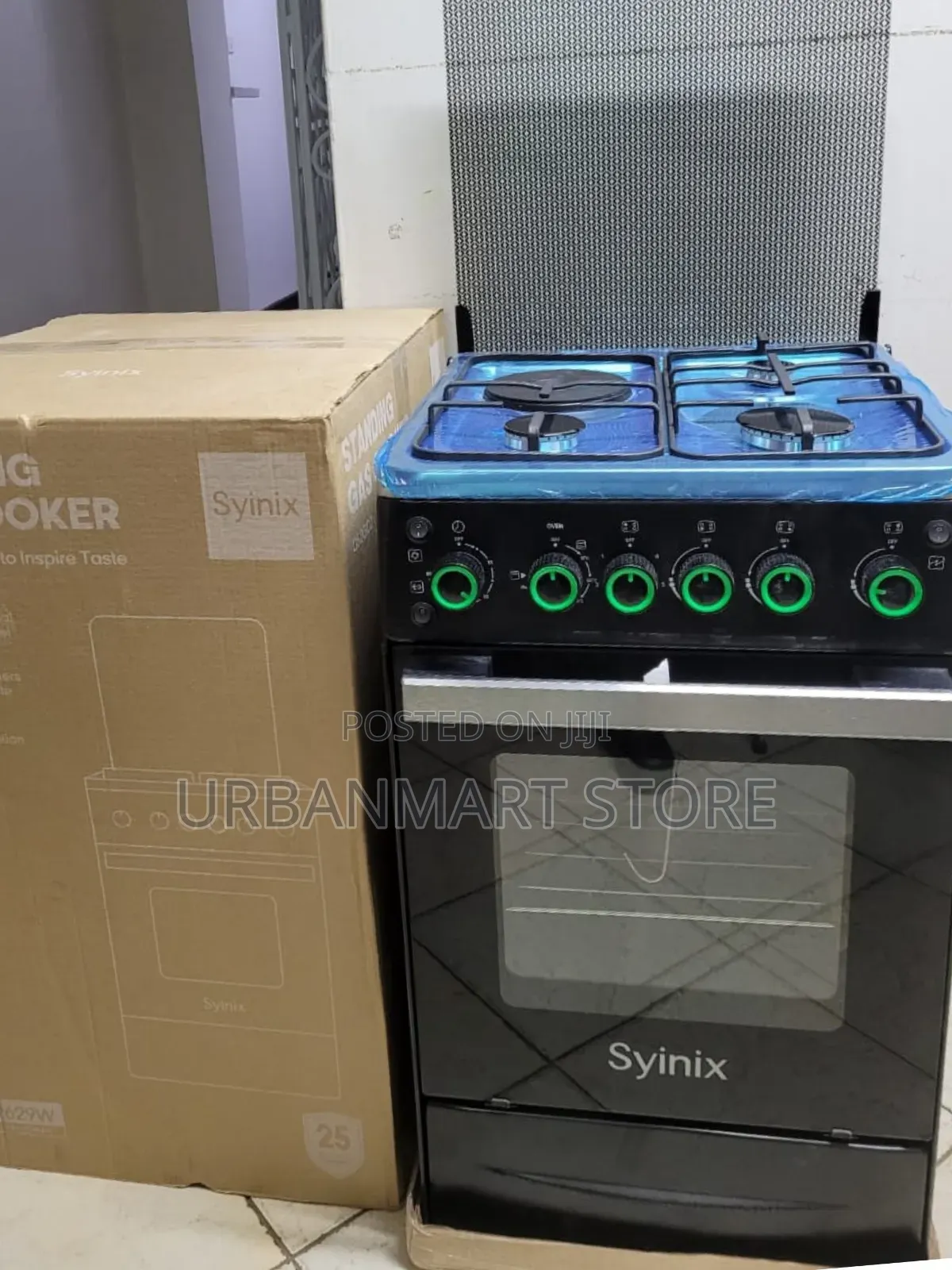 Syinix 50×50 Standing Cooker With Electric Oven