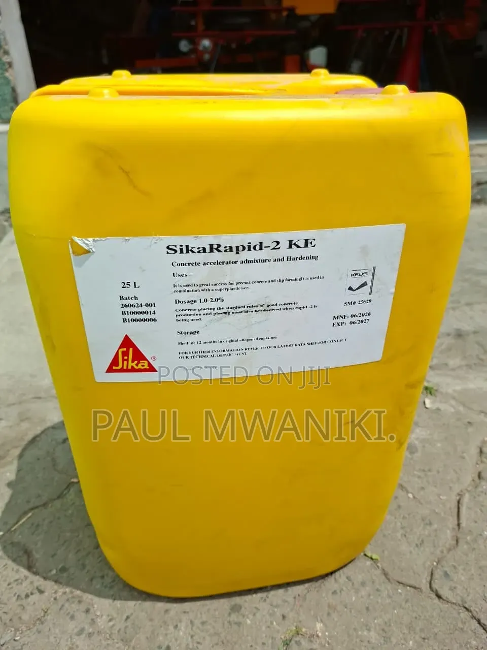 SikaRapid-2 KE Concrete Hardening Accelerator (25 Litres)