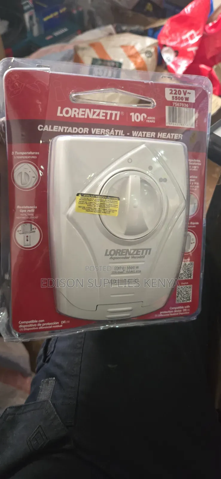Lorenzetti Undersink Instant Water Heater Salons Kitchen Hot Heaters